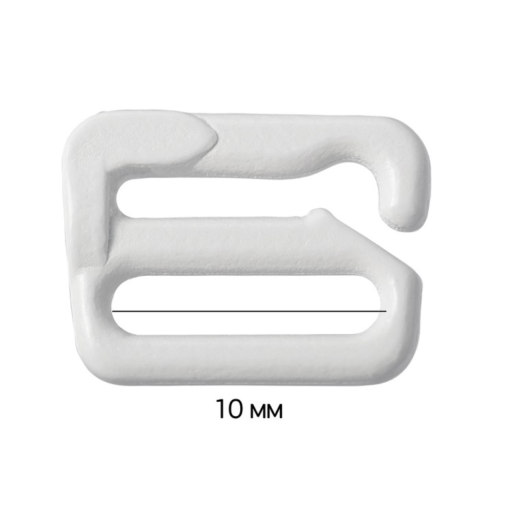 Крючок для бюстгальтера металл ARTA.F.2890 9,9мм, цв.001 белый, уп.50шт