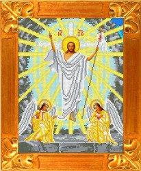 Рисунок на ткани КАРОЛИНКА арт. КБИ-3064 Воскресение Христово 28х36 см упак (1 шт)