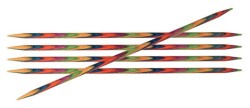20107 Knit Pro Спицы чулочные Symfonie 3,5мм/20см, дерево, многоцветный, 5шт
