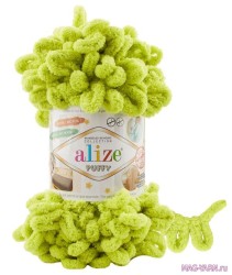 Пряжа для вязания Ализе Puffy (100% микрополиэстер) 5х100г/9.5м цв.471 липа