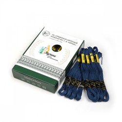 Нитки мулине цв.9250 т.синий 24х8м С-Пб