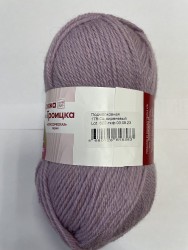 Пряжа для вязания ТРО Подмосковная (50% шерсть, 50% акрил) 10х100г/250м цв.0178 св.сиреневый