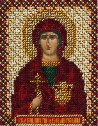 Набор для вышивания PANNA арт. CM-1216 Икона святой великомученицы Анастасии 8,5х10,5 см