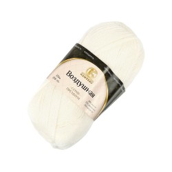 Пряжа для вязания КАМТ "Воздушная" (25% меринос, 25% шерсть, 50% акрил) 5х100г/370м цв.205 белый