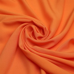 Ткань Штапель TBY Vi-30-03 плот 110г/м2 100% вискоза шир. 145 см цв.03 оранжевый рул.25м