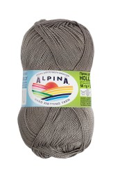 Пряжа ALPINA HOLLY (100% мерсеризованный хлопок) 10х50г/200м цв.229 серый