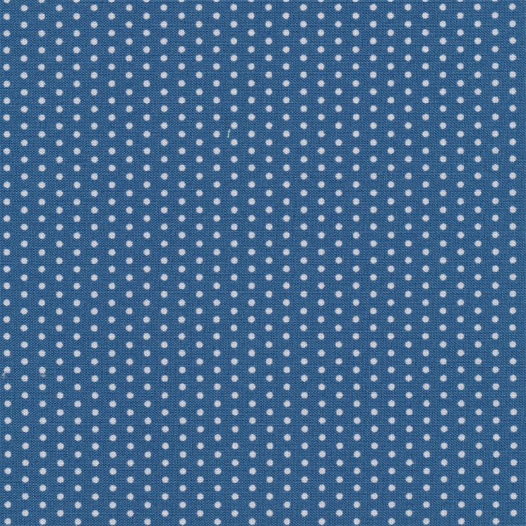 Ткань для пэчворка PEPPY Бабушкин Сундучок 140 г/м  100% хлопок цв.БС-35 кр.горох ярк.синий уп.50х55 см