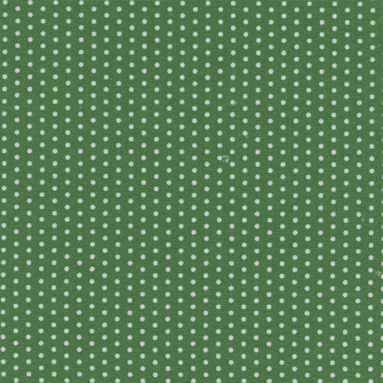 Ткань для пэчворка PEPPY Бабушкин Сундучок 140 г/м  100% хлопок цв.БС-23 кр.горох ярк.зеленый уп.50х55 см