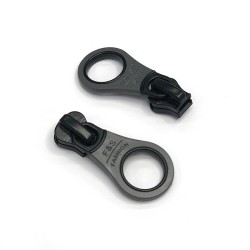 Замок MaxZipper автомат ТР#5 F31 цв.черный/серый уп.1000шт