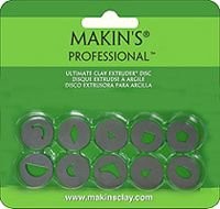 Makins Набор дисков «В» к экструдеру для полимерной глины,10 насадок, арт. 35156
