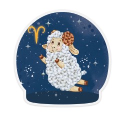 Кристальная мозаика ФРЕЯ арт.ALVM-058 Знаки зодиака. Овен (магнит) 9х9 см
