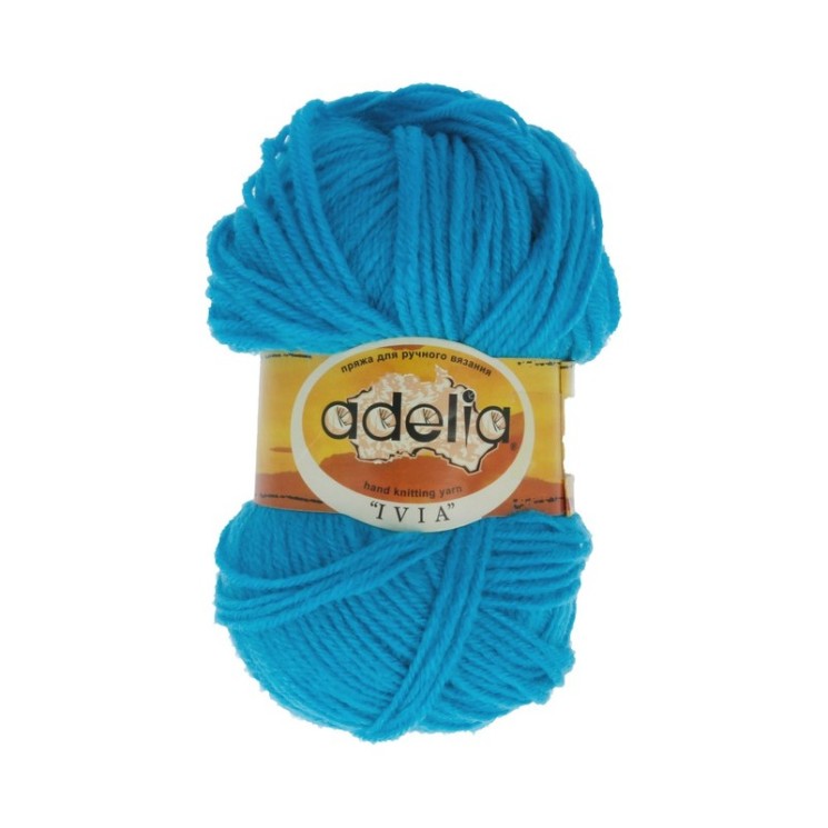 Пряжа ADELIA IVIA (100% акрил) 4х62,5г/150м цв.061 яр.голубой