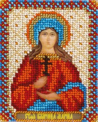 Набор для вышивания PANNA арт. CM-1504 Икона Святой Великомученицы Марины 8,5х10,5 см