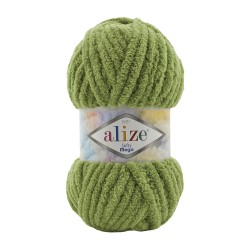 Пряжа для вязания Ализе Softy Mega (100% микрополиэстер) 5х100г/70м цв.485 зелёная черепаха