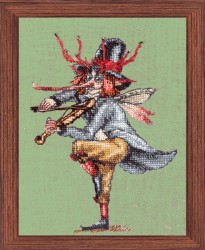 Набор для вышивания NIMUE арт.161-H02 KV Le Gallois du Tylwith (Музыкант из оркестра -Валлийская фея) 10х13,5 см