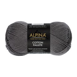 Пряжа ALPINA COTTON PALLETE (50% хлопок, 50% акрил) 10х50г/205м цв.04 серый