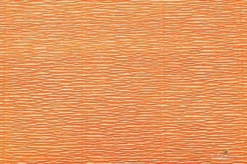 Бумага гофрированная Италия 50см х 2,5м 180г/м цв.581 оранжевая