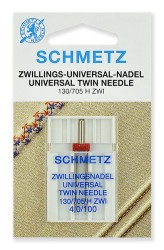 Иглы стандартные двойные Schmetz 130/705H ZWI № 100/4.0, уп.1 игла