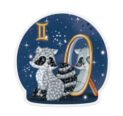 Кристальная мозаика ФРЕЯ арт.ALVM-067 Знаки зодиака. Близнецы (магнит) 9х9 см