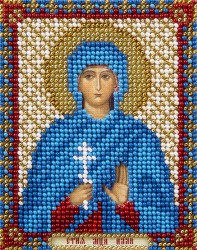 Набор для вышивания PANNA арт. CM-1750 Икона Святой мученицы Аллы Готфской 8,5х11 см