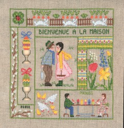 Набор для вышивания Le Bonheur des Dames арт.2653 Bienvenue Avril (Добро пожаловать, апрель) 21х23 см
