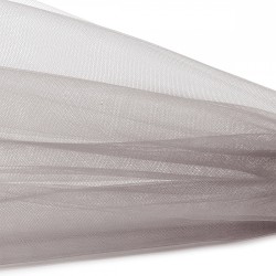Еврофатин мягкий матовый Hayal Tulle арт.HT.S шир.300см, 100% полиэстер цв.85 уп.1м - бежево-серый (тауп)