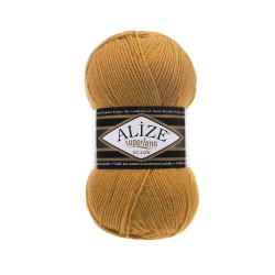 Пряжа для вязания Ализе Superlana klasik (25% шерсть, 75% акрил) 5х100г/280м цв.002 желтый
