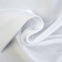 Ткань шелк Армани 90г/м2 97% полиэстер, 3% спандекс шир.145см арт.Р.11608.01 цв.01 белый рул.30м