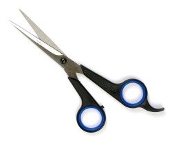 Ножницы "КРАМЕТ" (Могилев) Н-087 парикмахерские с усилителем и комбинированными ручками Soft Touch, 170 мм