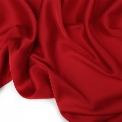 Ткань шелк Армани 90г/м 97% ПЭ 3% Спандекс шир.150см арт.TBYArm-109 цв.109 красный уп.1м