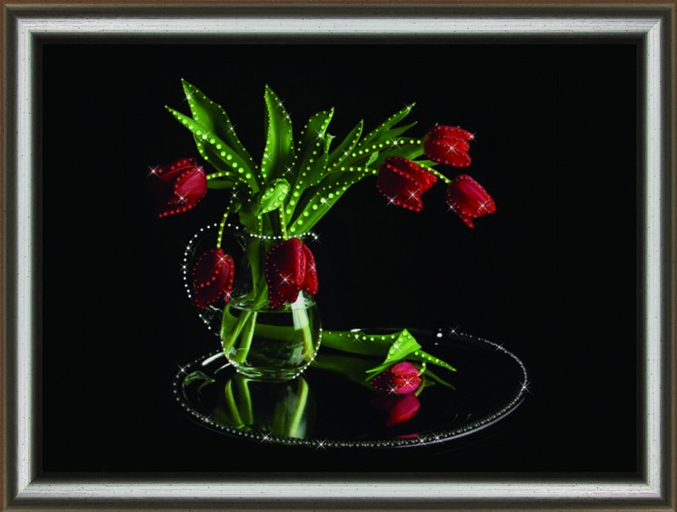 Набор ЧМ арт. КС-1061 для изготовления картины со стразами Crystal Art Романтика 30/3x42 см упак (1 шт)