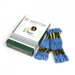 Нитки мулине цв.9258 т.голубой 24х8м С-Пб