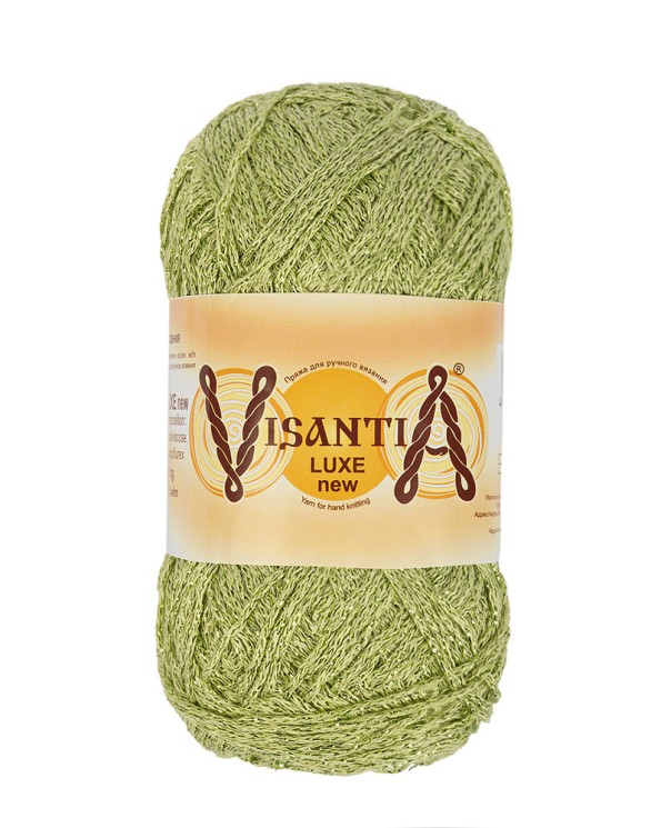 Пряжа VISANTIA LUXE new (85% вискоза, 15% люрекс) 5х100г/240м цв.11 зелёный