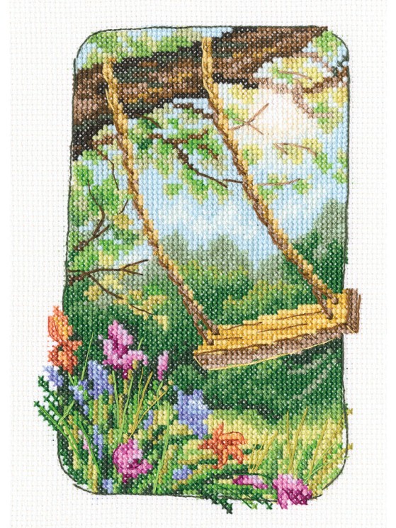 Набор для вышивания РТО арт.С345 Старый бабушкин сад 12х17,5 см