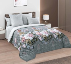 Ткань Перкаль 125 г/м 100% хлопок шир.220 см арт.D.661191П252 цв.серый рул.33м (±5м)