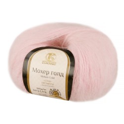 Пряжа для вязания КАМТ Мохер Голд (60% мохер, 20% хлопок, 20% акрил) 10х50г/250м цв.293 розовый песок