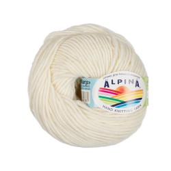 Пряжа ALPINA MARGO (100% мериносовая шерсть) 10х50г/75м цв.01 белый