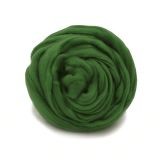 Шерсть для валяния ТРО "Гребенная лента" (100%полутонкая шерсть) 100г цв.0434 зеленый