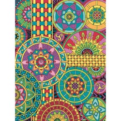Набор для раскрашивания DIMENSIONS арт.DMS-73-91539 (карандаш) Мандала 23x31 см упак (1 шт)
