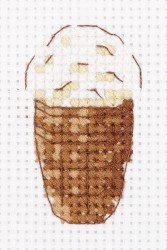 Набор для вышивания KLART арт. 12-024 Мороженое в стаканчике 6х8 см