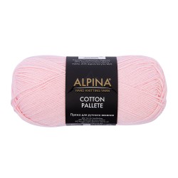 Пряжа ALPINA COTTON PALLETE (50% хлопок, 50% акрил) 10х50г/205м цв.13 св.розовый