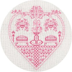 Набор для вышивания PANNA арт. SO-1768 Розовый сад 22х23 см