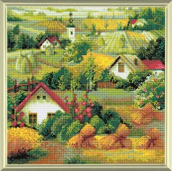 Набор РИОЛИС мозаичная картина арт.AM0013 Сербский пейзаж 40х40 см упак (1 шт)