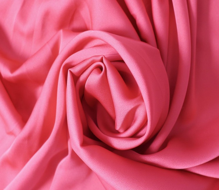 Ткань шелк Армани 89 г/м2 97% полиэстер, 3% спандекс шир.148 см арт.Р.11297.28 цв.28 розовый уп.25м