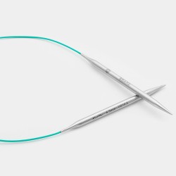 36057 Knit Pro Спицы круговые для вязания Mindful 3,5мм/40см, нержавеющая сталь, серебристый