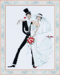 Набор для вышивания РИОЛИС арт.1179 Свадебное танго 20х26 см