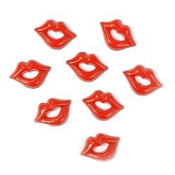 Пластиковые губы для игрушек арт.TBY.D1 цв.красный уп.200шт.