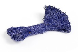 Шнур отделочный декоративный арт. С3565Г17 2-3мм цв.15 серебро/синий уп.50м