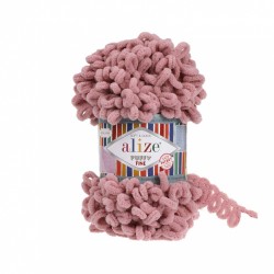 Пряжа для вязания Ализе Puffy Fine (100% микрополиэстер) 5х100г/14м цв.295 розовый