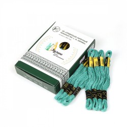 Нитки мулине цв.9270 зеленый 24х8м С-Пб